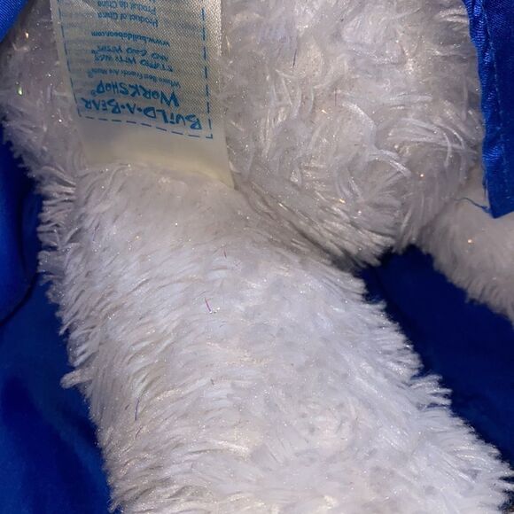 Build a bear Disney’s frozen Elsa bear snowflake stuffed animal shimmer glitter - Picture 2 of 7